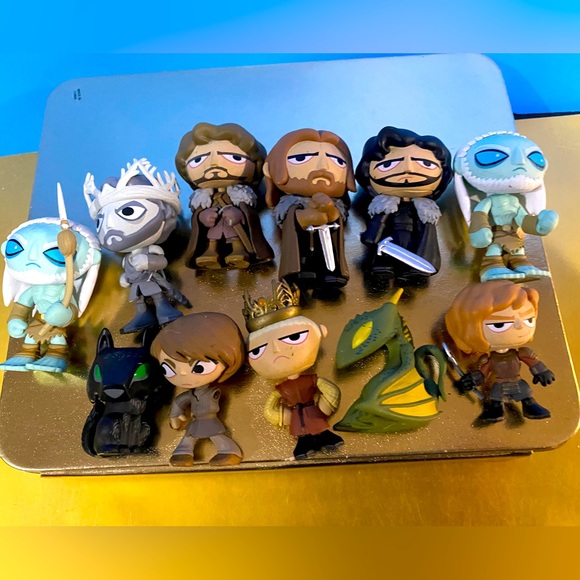 FUNKO GAME OF THRONES VINTAGE 2014 MYSTERY MINI VINYL FIGURE BUNDLE OF 11 - Picture 1 of 11